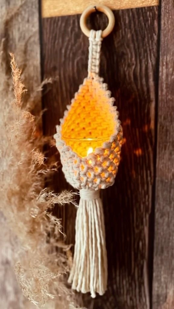 Sujetavelas de macramé